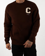 C Embroidered Knitted Jumper