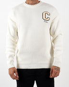 C Embroidered Knitted Jumper