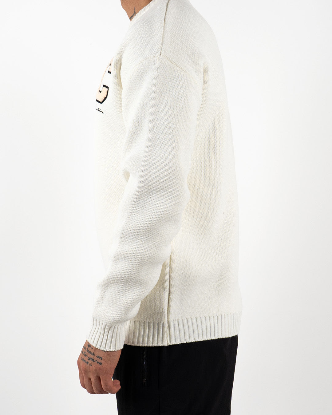 C Embroidered Knitted Jumper