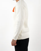 H Embroidered Knitted Jumper
