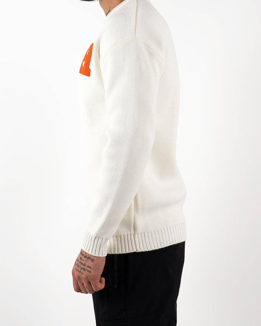 H Embroidered Knitted Jumper