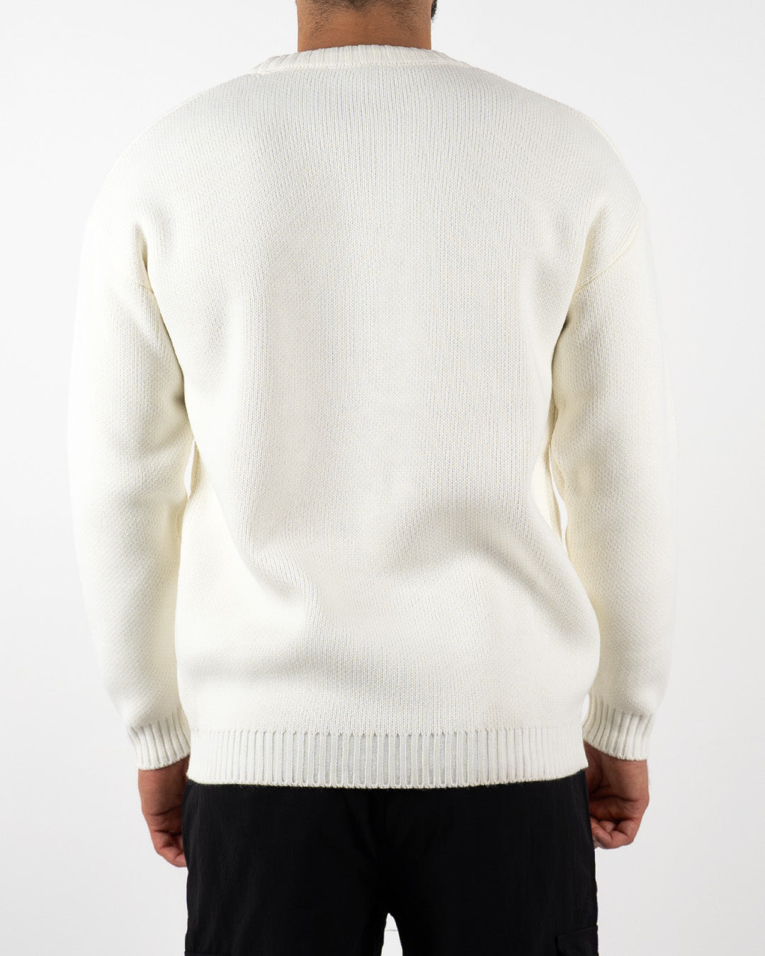 H Embroidered Knitted Jumper