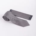 MC Textured - Tie & Pocket Square Set in Grey