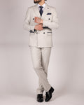 Grant Stone Pinstripe Double Breasted Suit