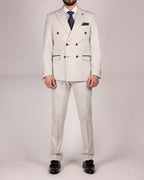 Grant Stone Pinstripe Double Breasted Suit