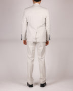 Grant Stone Pinstripe Three Piece Suit