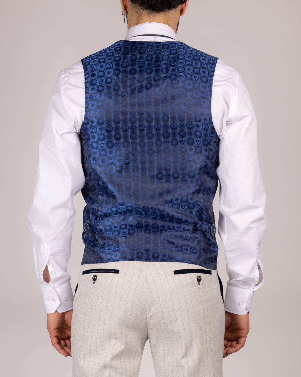 Grant Stone Pinstripe Three Piece Suit