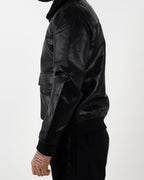 Black Aviator Leather Jacket