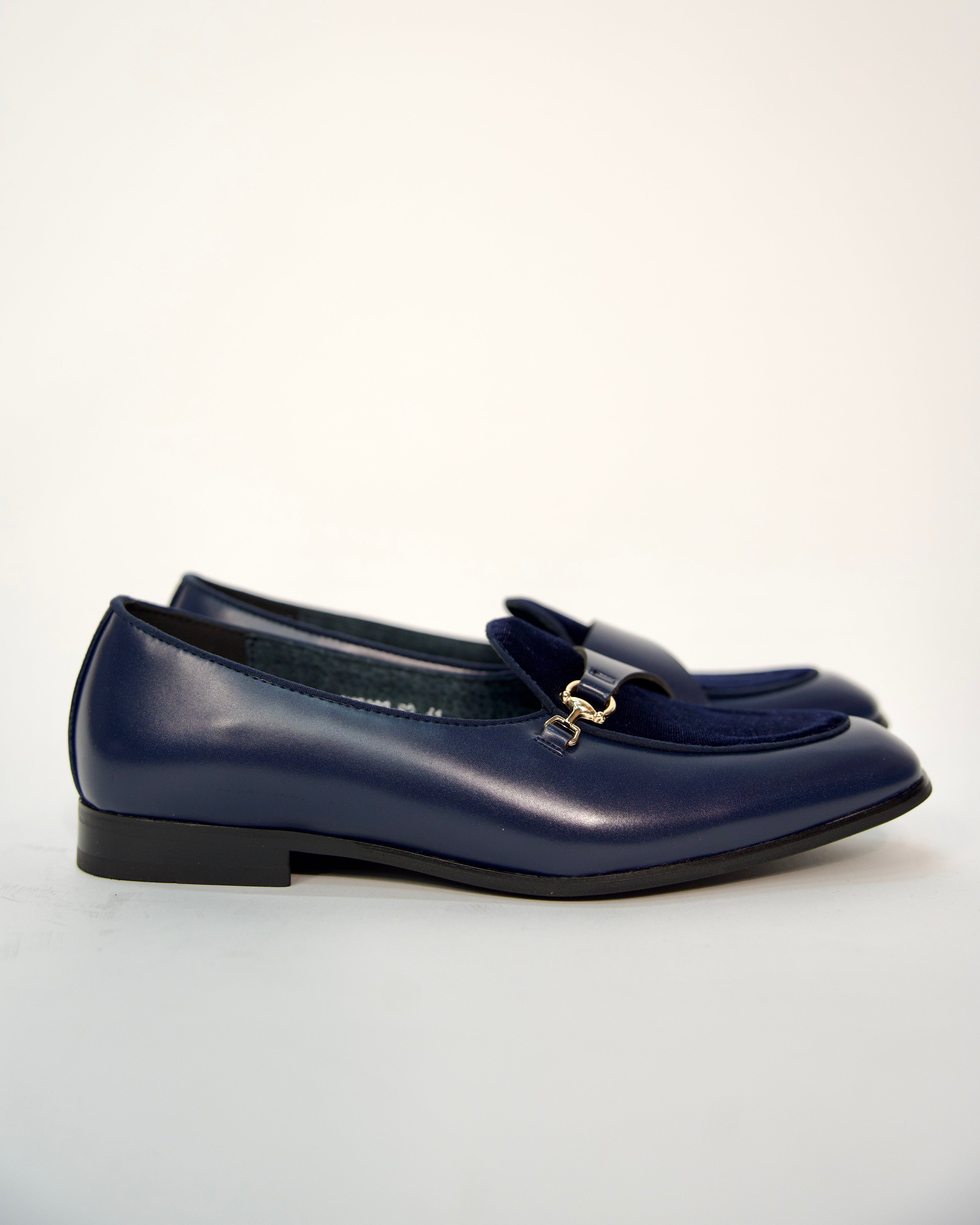 Velvet Loafer with Horsebit Detail
