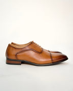Cap Toe Leather Shoes