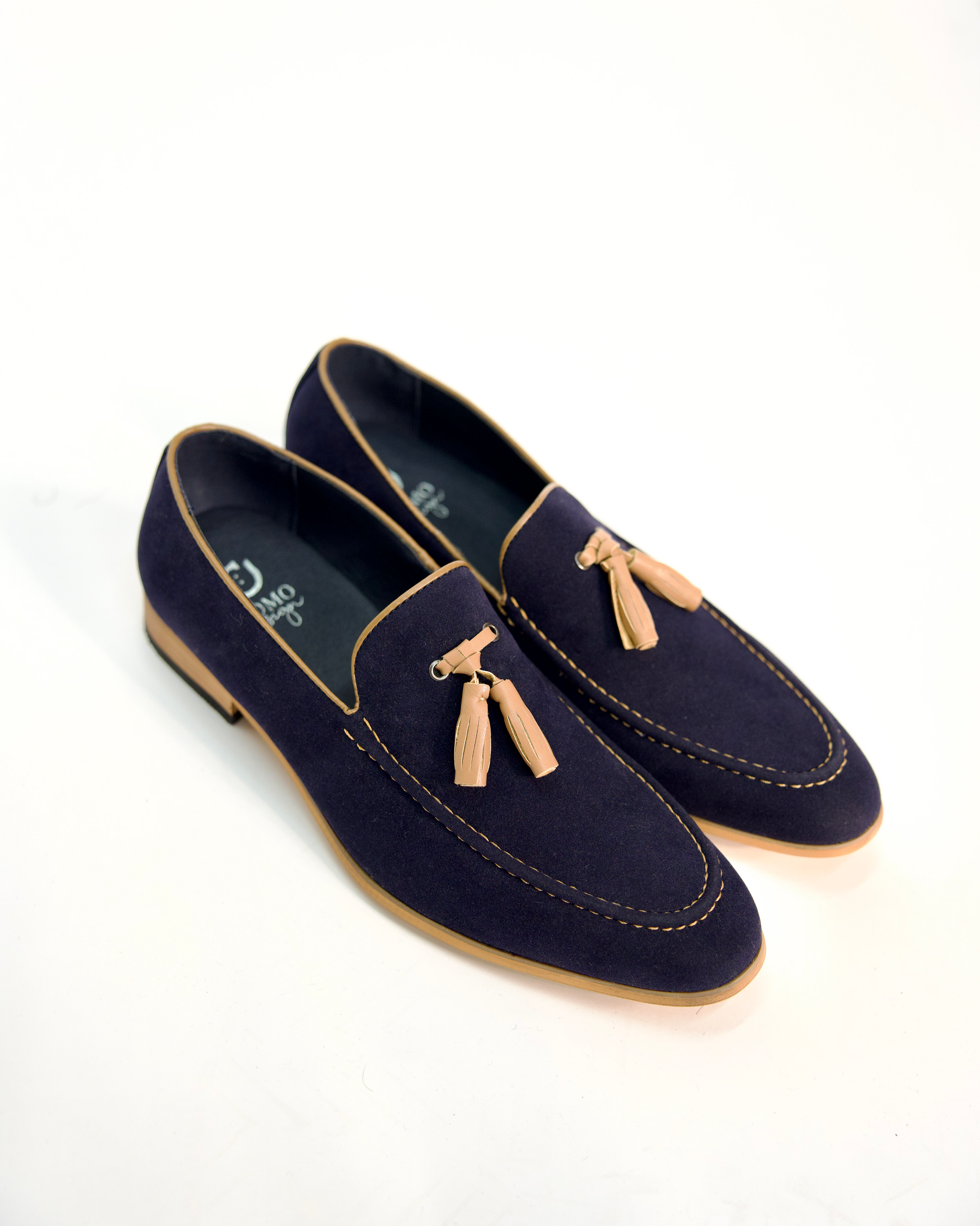 Stitch Detail Suede Tassel Loafer