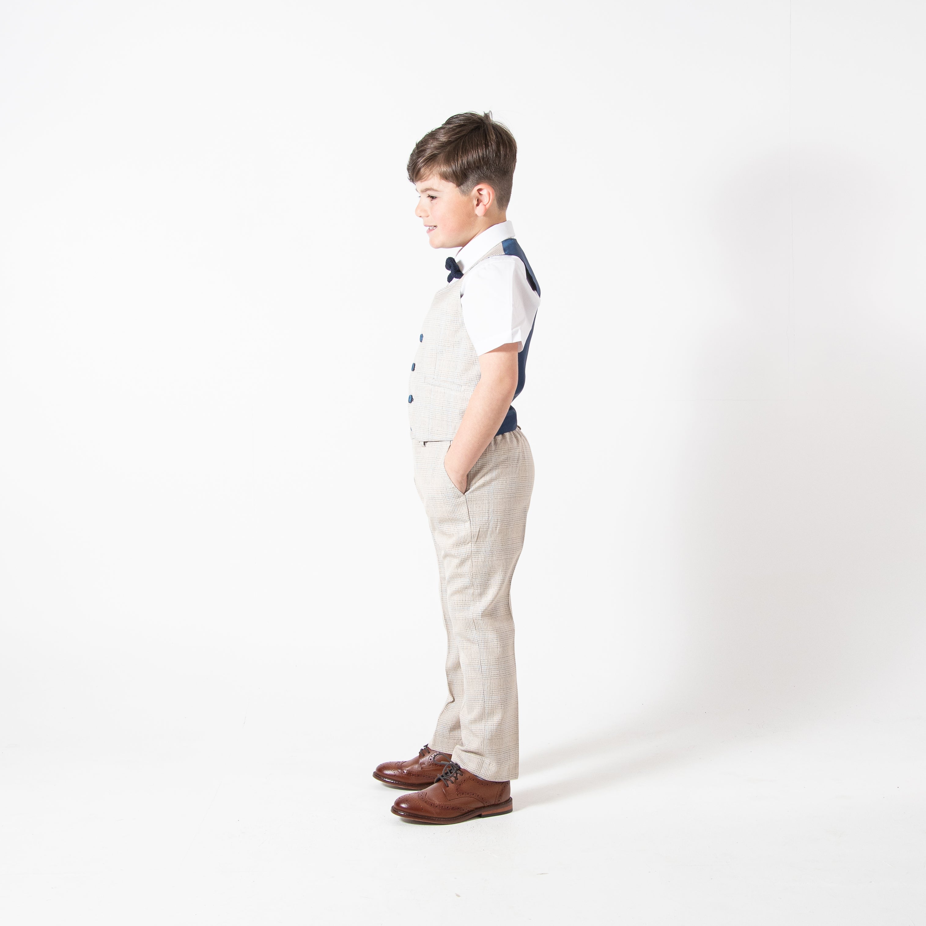 Caridi - Children's Beige Three Piece Suit