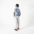 Bromley - Children's Stone Check Three Piece Suit