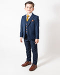 Max Boys Royal Blue Three Piece Suit