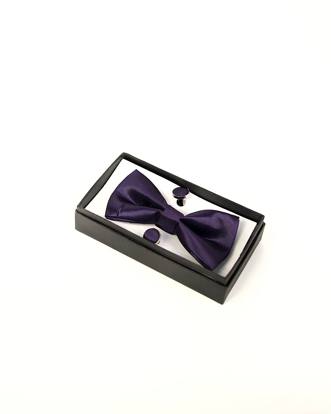 MD Stanley - Satin Bow Tie & Pocket Square Set