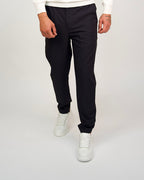 Navy Slim Fit Elasticated Waist Trousers