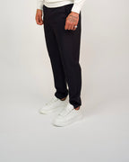 Navy Slim Fit Elasticated Waist Trousers
