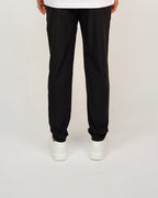 Black Slim Fit Elasticated Waist Trousers