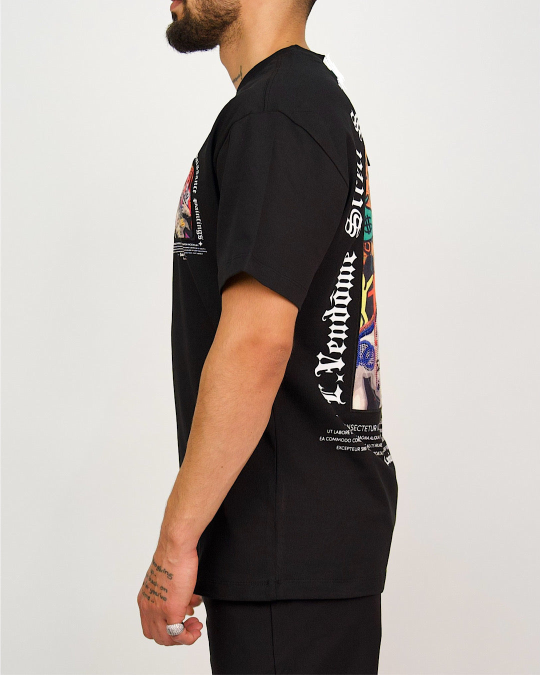 Urban Collage Statue Print T-Shirt