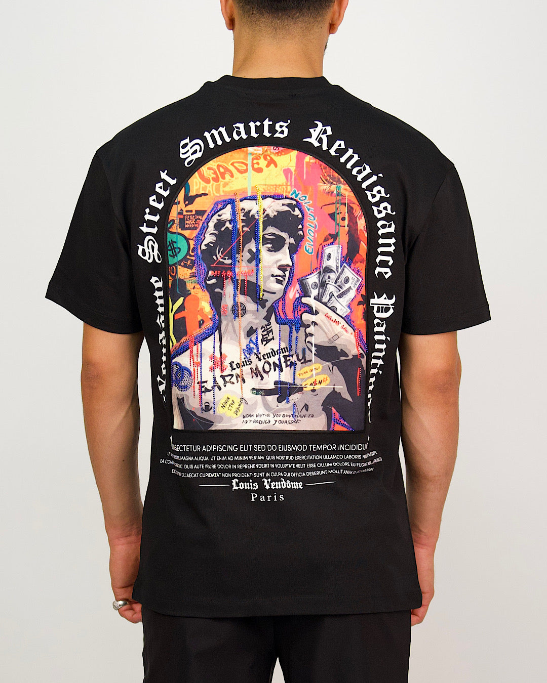 Urban Collage Statue Print T-Shirt