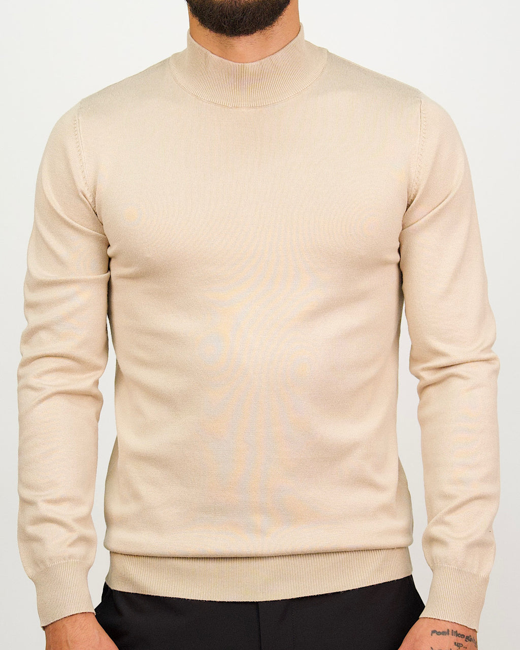 Mock Neck Sweater Apricot