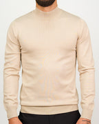 Mock Neck Sweater Apricot