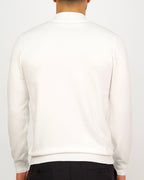 Mock Neck Sweater White