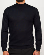 Mock Neck Sweater Navy