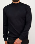 Mock Neck Sweater Navy