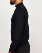 Mock Neck Sweater Navy