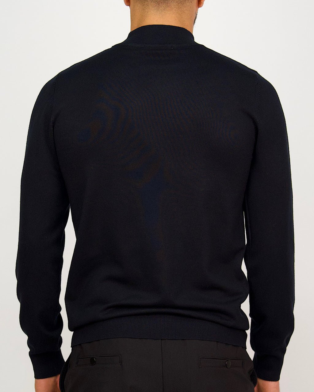 Mock Neck Sweater Navy