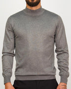 Mock Neck Sweater Light Grey