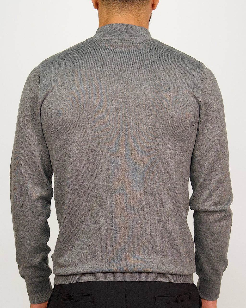 Mock Neck Sweater Light Grey