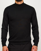 Mock Neck Sweater Black