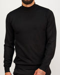 Mock Neck Sweater Black