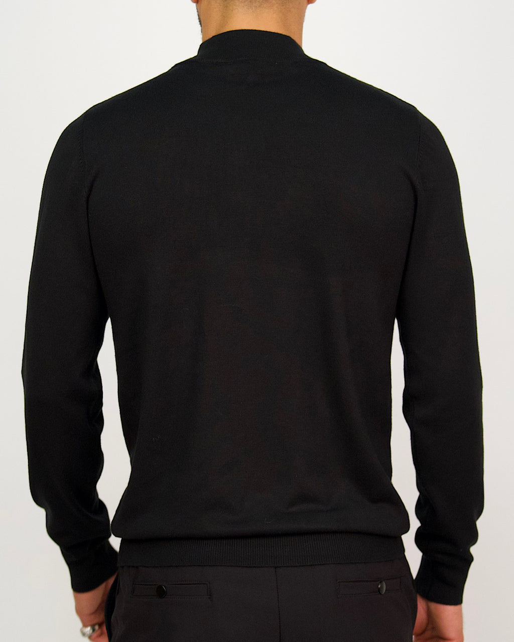 Mock Neck Sweater Black