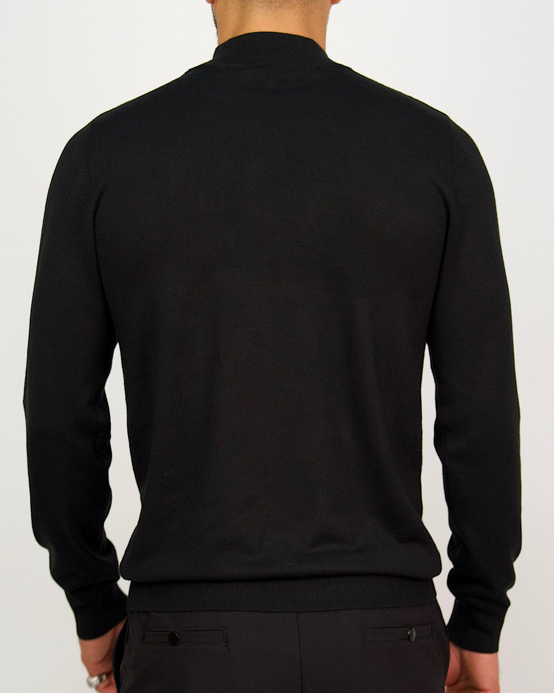Mock Neck Sweater Black
