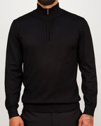 Black Half Zip Sweater