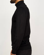 Black Half Zip Sweater