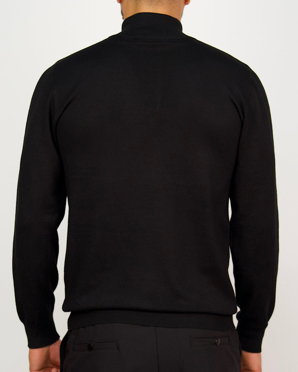 Black Half Zip Sweater