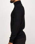 Knitted Roll Neck Sweater Black