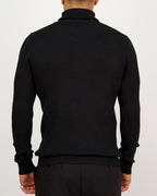 Knitted Roll Neck Sweater Black