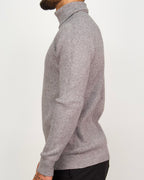 Knitted Roll Neck Sweater Grey
