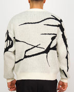 Oversized Contrast Pattern Jumper