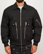 Multi-Zip Utility Bomber Jacket