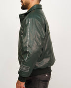 Atelier Patchwork Faux Leather Bomber Jacket