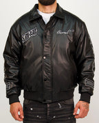 Atelier Patchwork Faux Leather Bomber Jacket