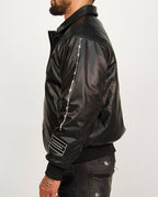 Atelier Patchwork Faux Leather Bomber Jacket