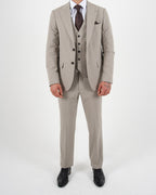 Milano Black Label Beige Three Piece Suit