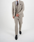 Milano Black Label Beige Three Piece Suit